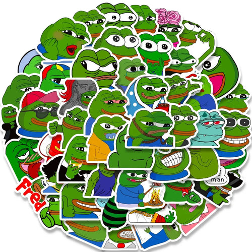 Sad Frog PEPE Humorous Sticker Collection™