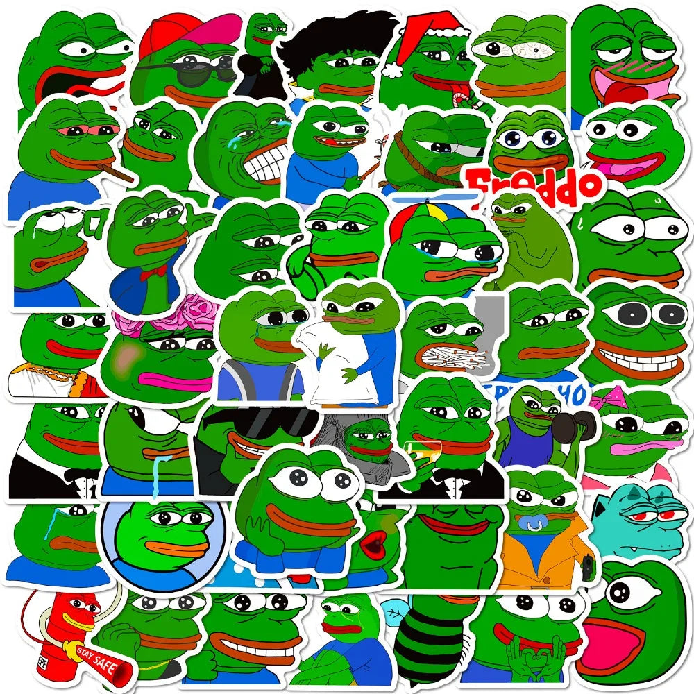 Sad Frog PEPE Humorous Sticker Collection™